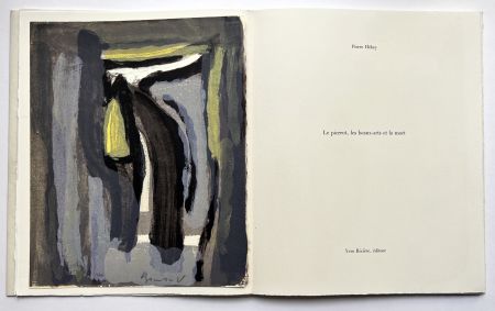 Illustrated Book Van Velde - Pierre Hébey : Le pierrot, les beaux-arts et la mort. Quatre lithographies de Bram van Velde (1981)