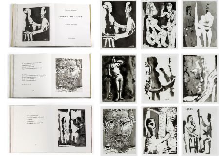 Illustrated Book Picasso - Pierre Reverdy : SABLE MOUVANT. 10 aquatintes originales (1966).