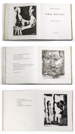Illustrated Book Picasso - Pierre Reverdy. SABLE MOUVANT. 10 aquatintes originales (1966)