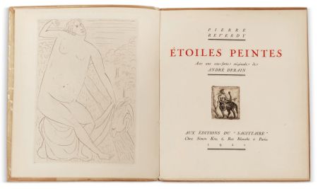 Illustrated Book Derain - Pierre Reverdy :  ÉTOILES PEINTES. Avec une eau-forte originale de André Derain (1921)
