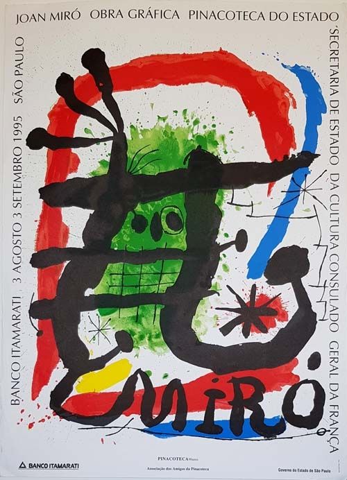 Lithograph Miró - Pinacoteca De Estado  Sao Paulo