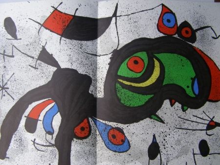 Lithograph Miró - PINTURAS SOBRE PAPEL