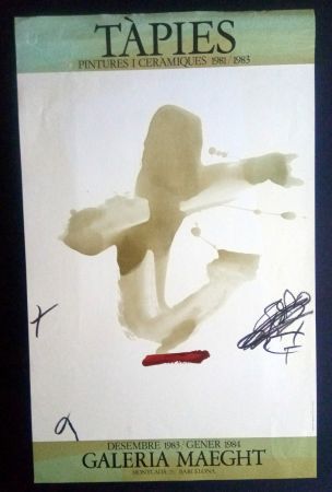 Poster Tàpies - Pintures i Ceràmiques - Galeria Maeght 1983/1984