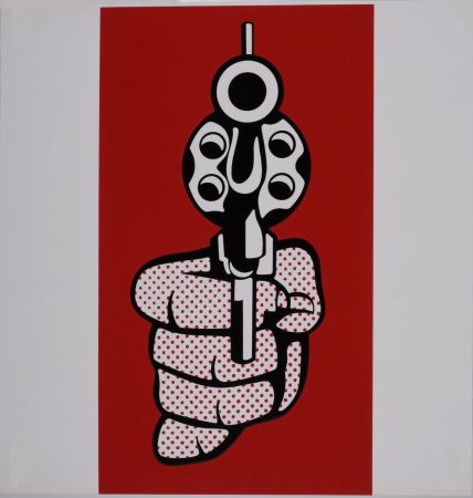 Screenprint Lichtenstein - Pistol, 1968 - Scarce Banner edition!