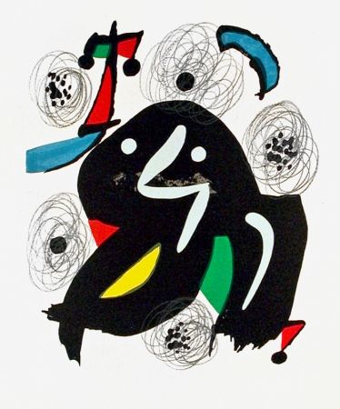Lithograph Miró - Pl. 4 from La Mélodie Acide (The Acid Melody)
