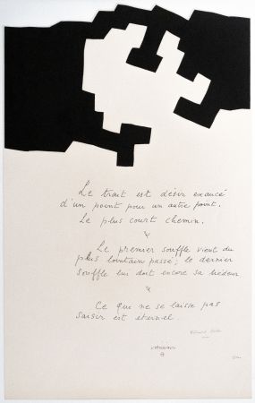 Screenprint Chillida - Placard Jabés