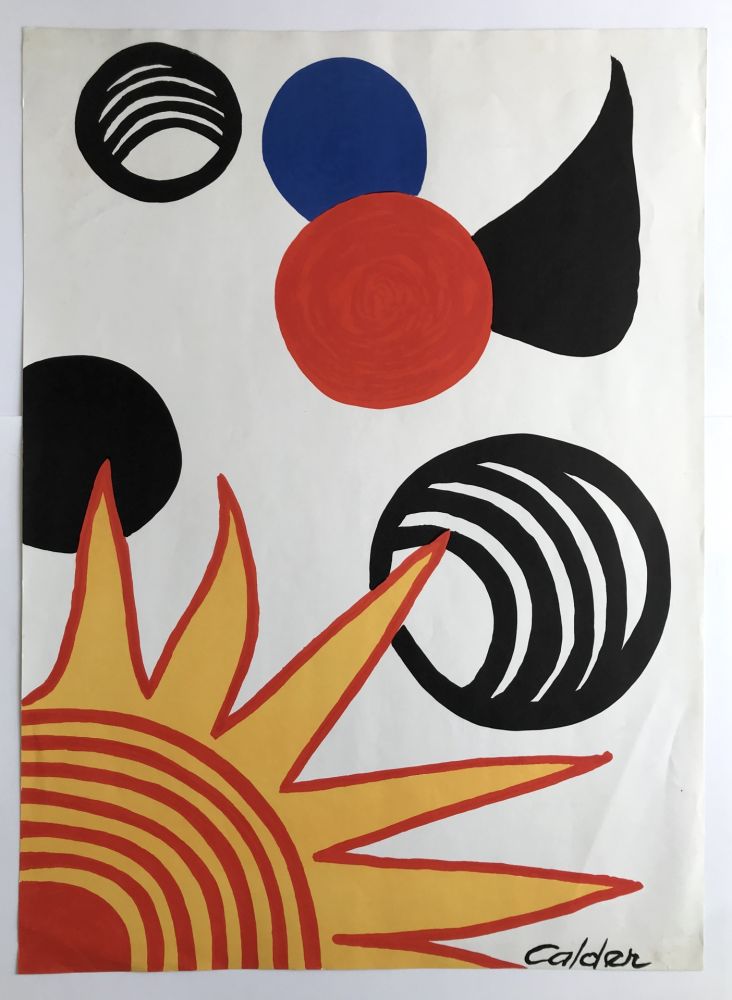 Lithograph Calder - Plaisirs du néophyte (La Mémoire élémentaire)