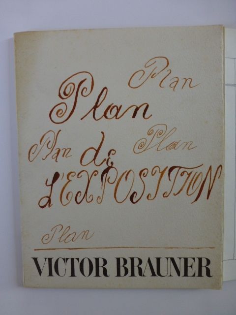 Illustrated Book Brauner - Plan de l'exposition galerie Iolas 1966