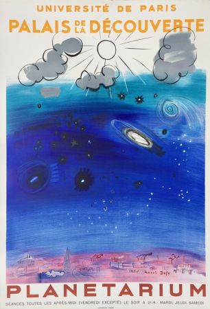 Lithograph Dufy - Planetarium