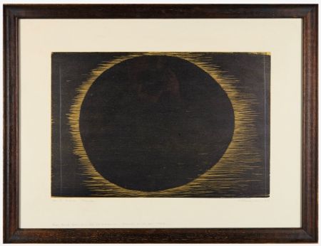 Woodcut Bergman - Planète