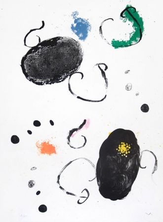 Lithograph Miró - Plate 15 from Album 19, 1961