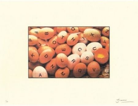 Lithograph Brossa - Poema visual 27