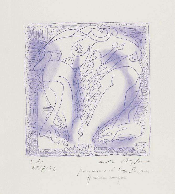 Etching Masson - Poissonière ou La femme au poisson (Poissonière or The Fishwoman)