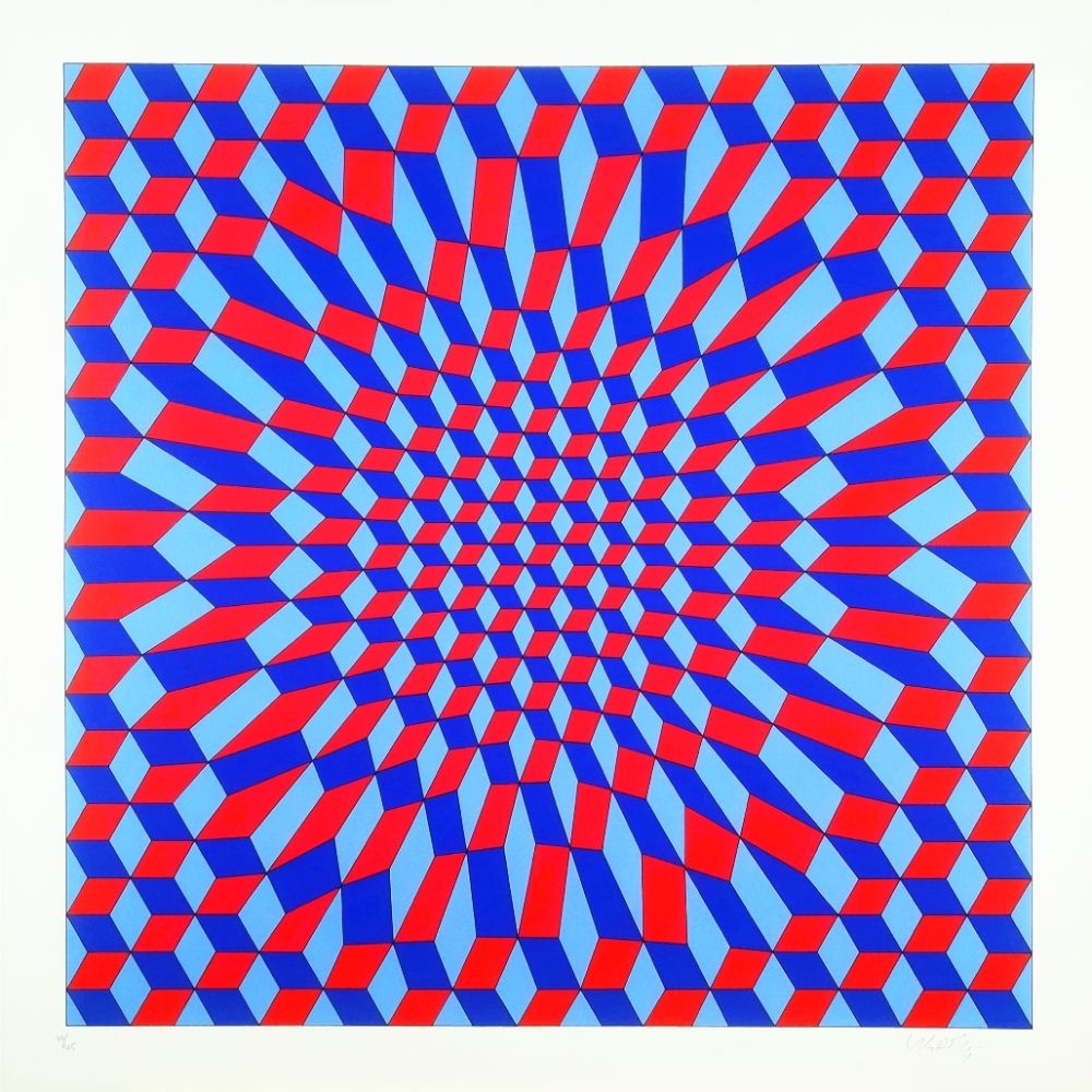 Screenprint Vasarely - Pok Italie 2