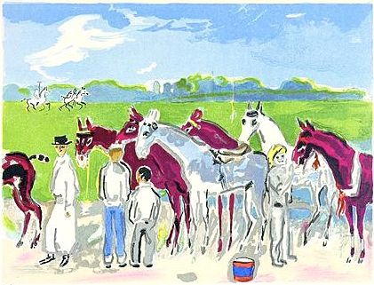 Lithograph Van Dongen - Polo or Deauville