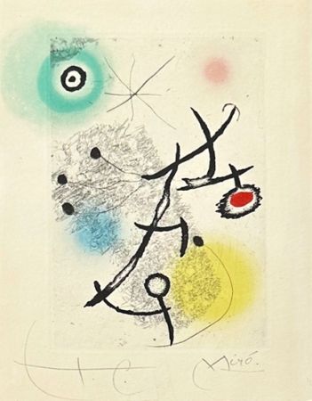 Etching Miró - Ponts suspendus