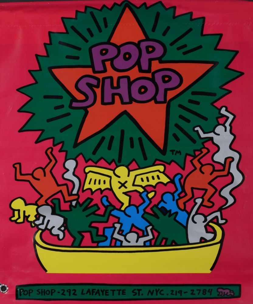 Screenprint Haring - Pop shop Bag, 1986