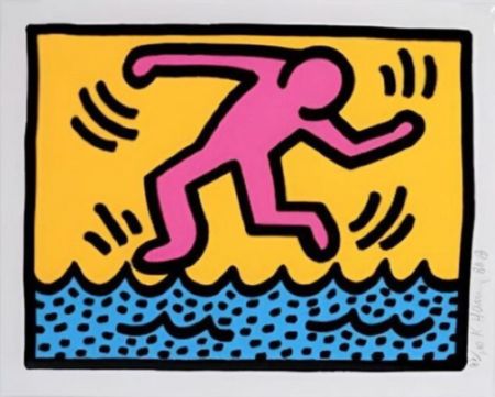 Screenprint Haring - Pop Shop II Plate 3