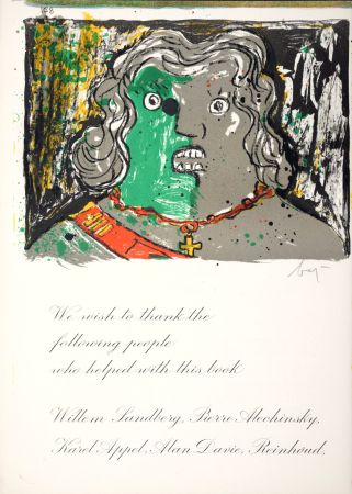 Lithograph Baj - Portrait, 1964