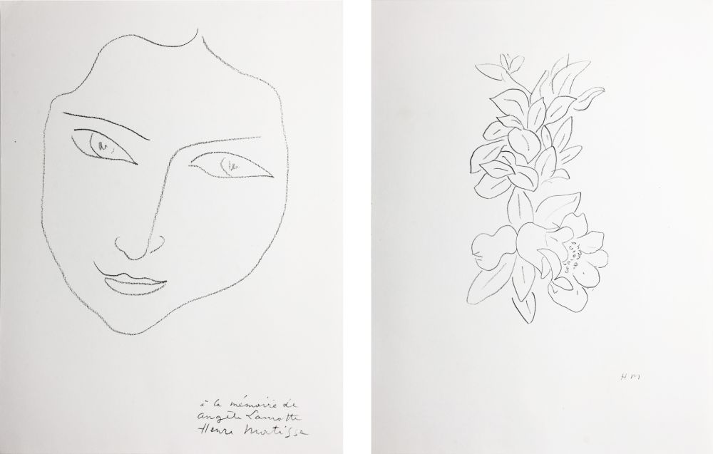 Lithograph Matisse - PORTRAIT D'ANGÈLE (1943)