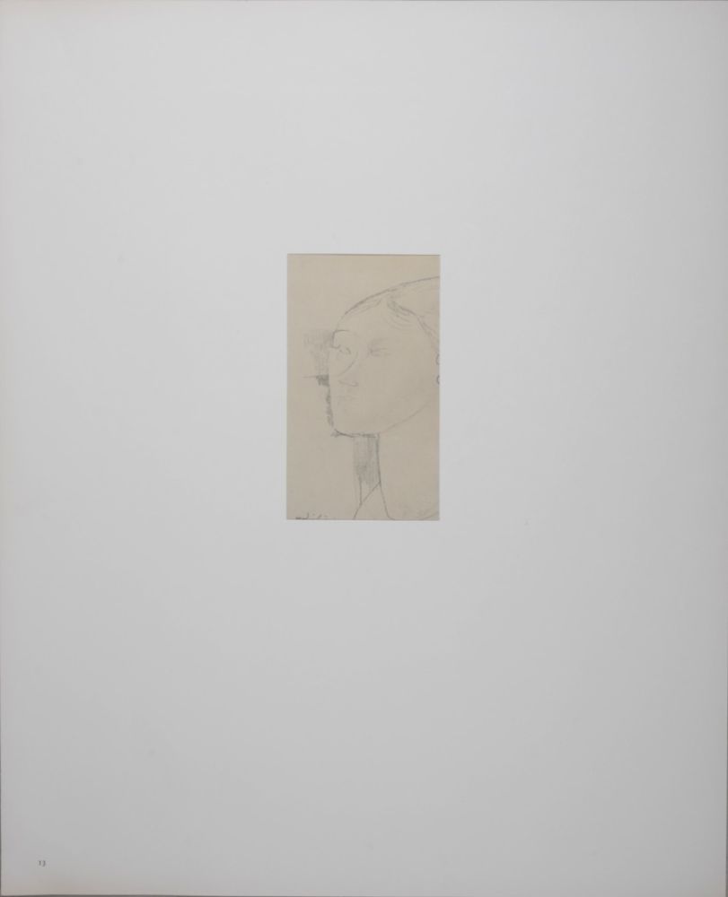 Lithograph Modigliani - Portrait de Béatrice Hastings