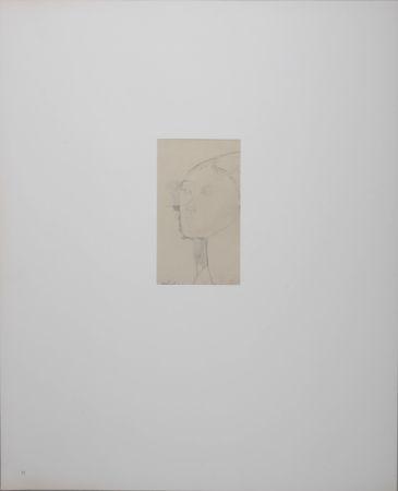 Lithograph Modigliani - Portrait de Béatrice Hastings