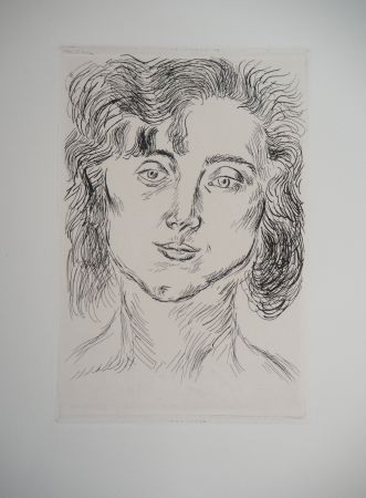 Etching Matisse - Portrait de femme