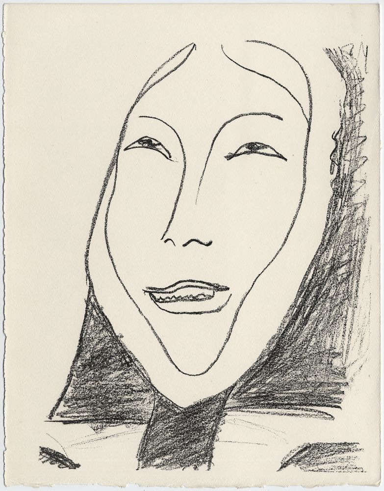 Lithograph Matisse - Portrait de femme esquimau n° 4. 1947 (Pour Une Fête en Cimmérie)