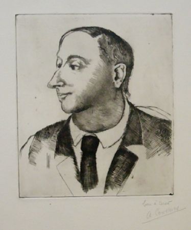 Engraving Courmes - Portrait de Jean Briance