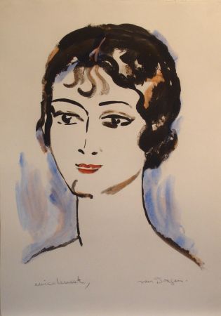 Lithograph Van Dongen - Portrait de Jeune Femme