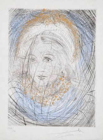 Drypoint Dali - Portrait de Marguerite (Portrait of Marguerite)