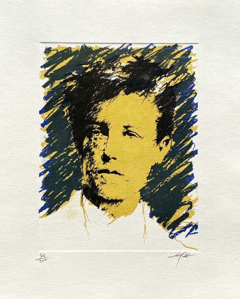 Lithograph Pignon-Ernest - Portrait de Rimbaud