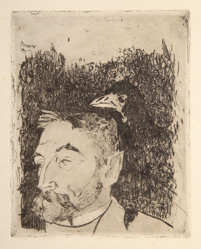 Etching Gauguin - Portrait de Stéphane Mallarmé