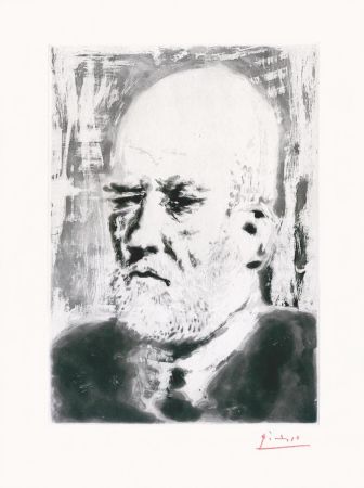 Engraving Picasso - Portrait de Vollard