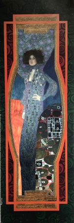 Poster Klimt (After) - Portrait d'Emile Louise Flöge