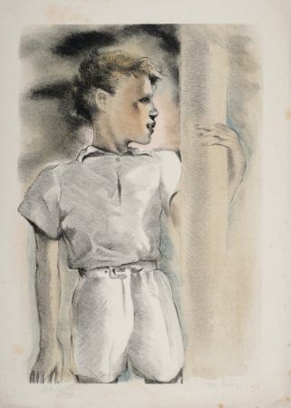 Lithograph Lydis - Portrait d'enfant, 1938 - Hand-signed