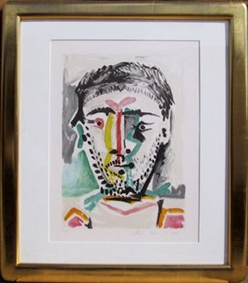 Lithograph Picasso - Portrait d'Homme