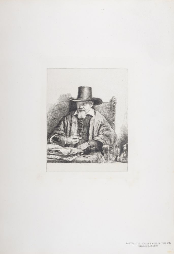 Rotogravure Rembrandt - Portrait du Docteur Petrus Van Tol