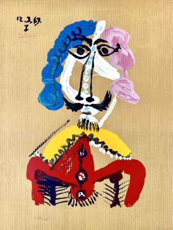 Lithograph Picasso - Portrait Imaginaires 12.3.69 I