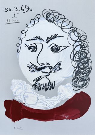 Lithograph Picasso - Portrait Imaginaires 30.3.69 I