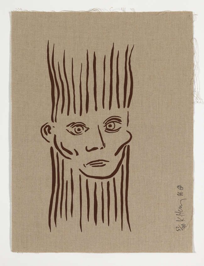 Screenprint Haring -  Portrait of Joseph Beuys 