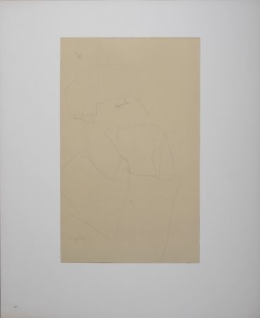 Lithograph Modigliani - Portrait of Mme Renée Kisling