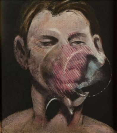 Etching And Aquatint Bacon - Portrait of Peter Beard I 