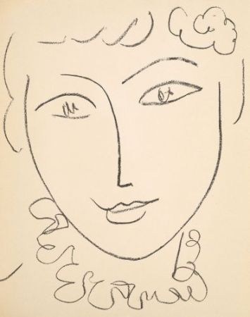 Lithograph Matisse - PORTRAITS Avec 