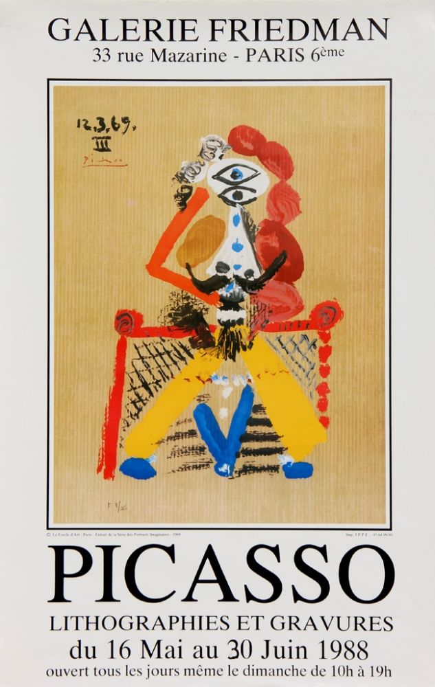 Poster Picasso - Portraits Imaginaires