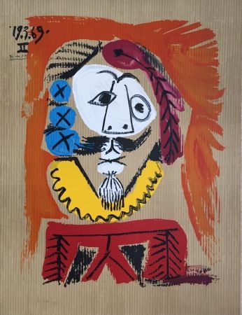 Lithograph Picasso - Portraits Imaginaires 19.3.69 II