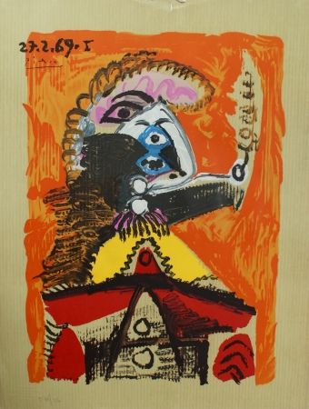 Lithograph Picasso - Portraits Imaginaires 27.2.69 I