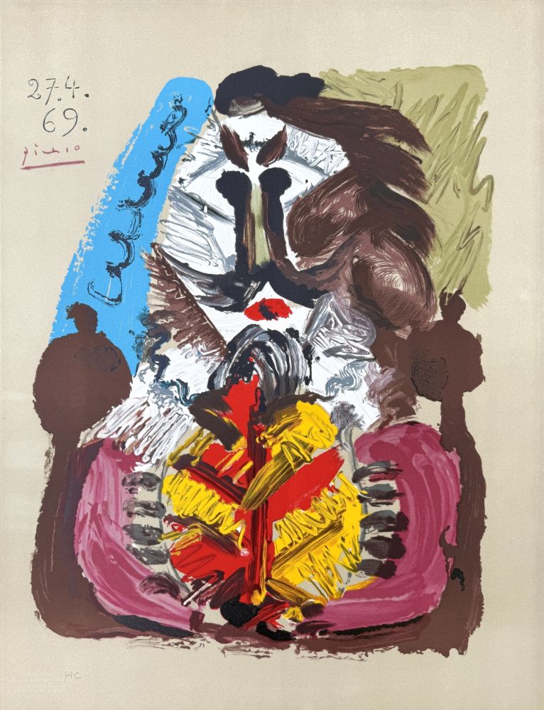 Lithograph Picasso - Portraits Imaginaires 27.4.69