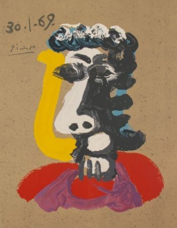 Lithograph Picasso - Portraits Imaginaires 30.1.69
