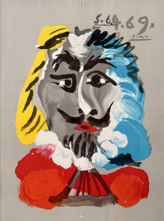 Lithograph Picasso - Portraits Imaginaires, 5.6.4.69 Proof